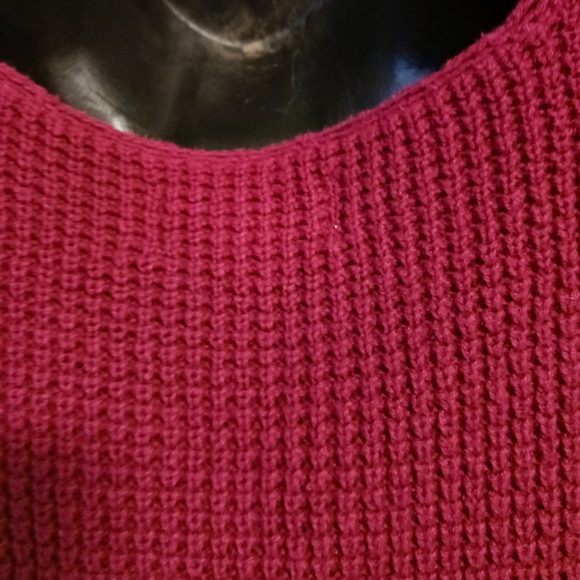 Y2k CABIN CREEK KNITTED VEST, VINTAGE 90'S XL WINE COLOR - Picture 8 of 10